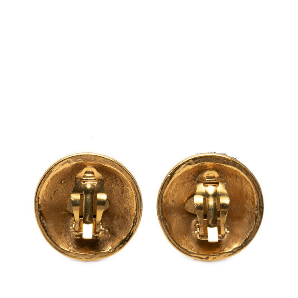 CHANEL Gold Logo Earrings - Picture 2 of 3